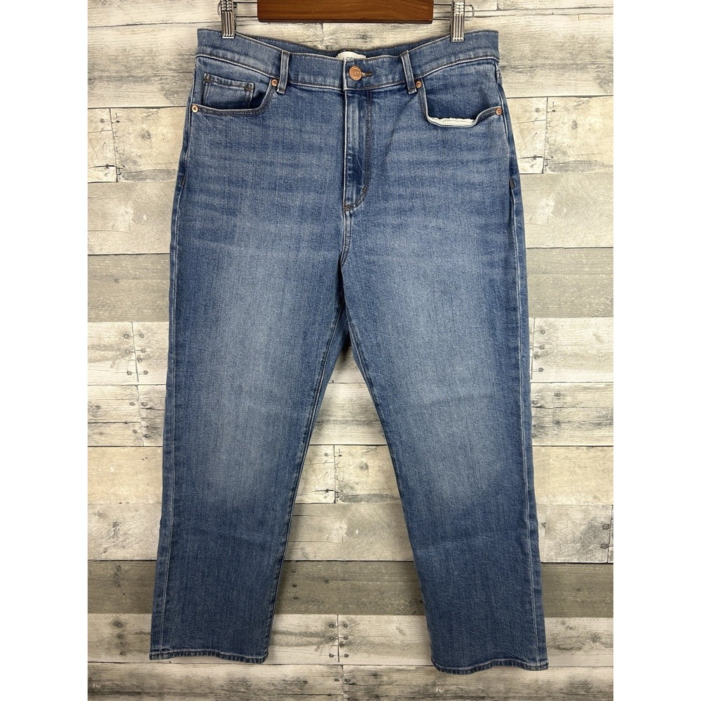 Loft High Rise Straight Jeans 10